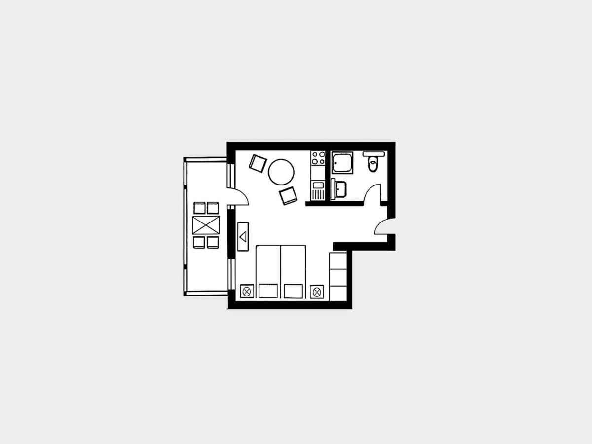 Strandvillen Binz - 1-Raum-Ferienwohnung Mit Balkon Sv-557 Bagian luar foto